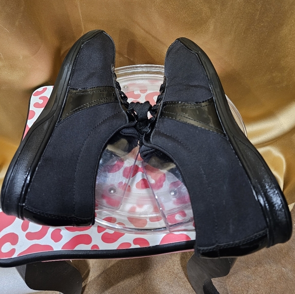 K Easy Spirit Waling Shoes Womens Size 9 Black Leather (Suede) Lace Up On Cue - Picture 3 of 9